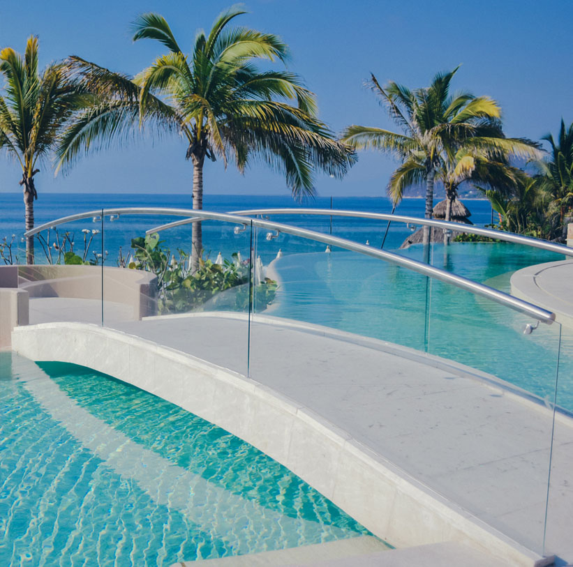 Custom Glass Pool Railings Clearwater Tampa 